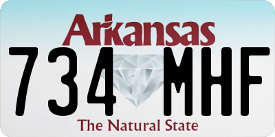 AR license plate 734MHF