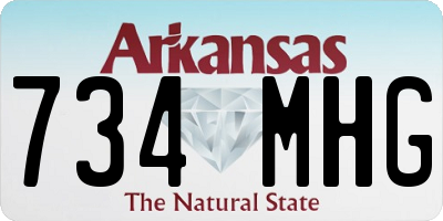 AR license plate 734MHG