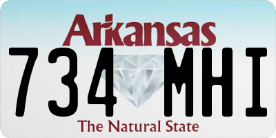 AR license plate 734MHI