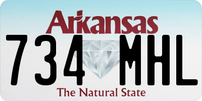 AR license plate 734MHL