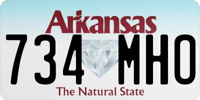 AR license plate 734MHO