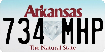 AR license plate 734MHP