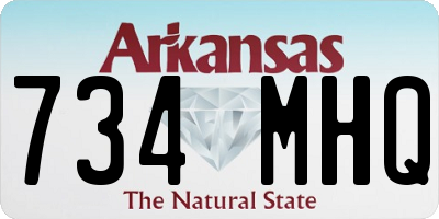 AR license plate 734MHQ