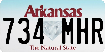 AR license plate 734MHR