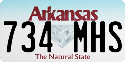 AR license plate 734MHS