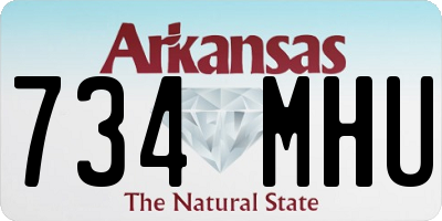 AR license plate 734MHU