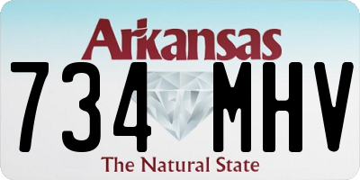 AR license plate 734MHV