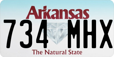 AR license plate 734MHX