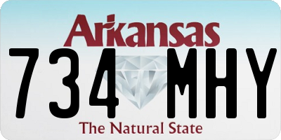AR license plate 734MHY