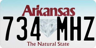 AR license plate 734MHZ