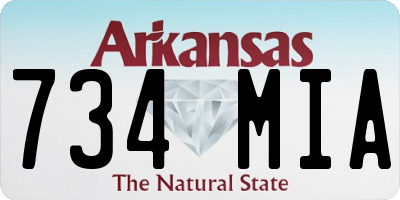 AR license plate 734MIA