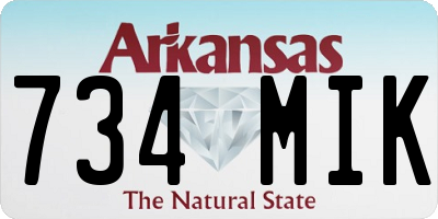 AR license plate 734MIK