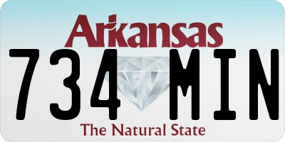 AR license plate 734MIN