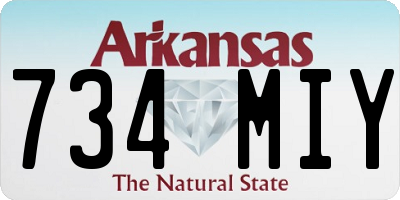 AR license plate 734MIY