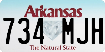 AR license plate 734MJH