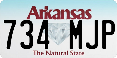 AR license plate 734MJP