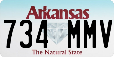 AR license plate 734MMV