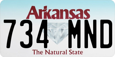 AR license plate 734MND