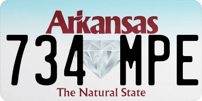 AR license plate 734MPE
