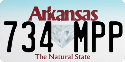 AR license plate 734MPP