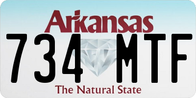 AR license plate 734MTF
