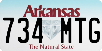 AR license plate 734MTG