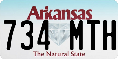 AR license plate 734MTH