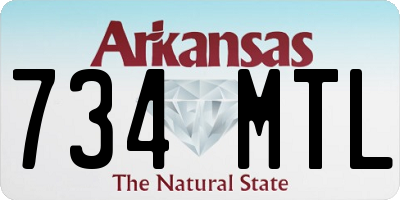 AR license plate 734MTL