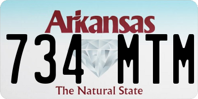 AR license plate 734MTM