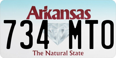 AR license plate 734MTO