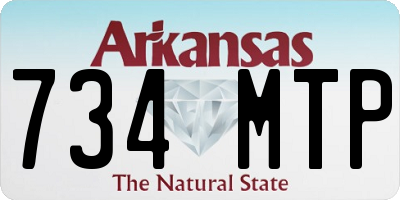 AR license plate 734MTP
