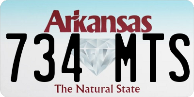 AR license plate 734MTS