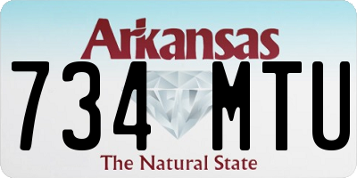 AR license plate 734MTU