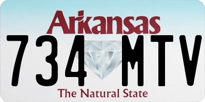 AR license plate 734MTV