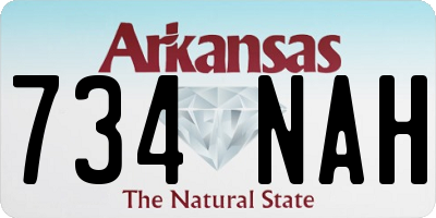 AR license plate 734NAH