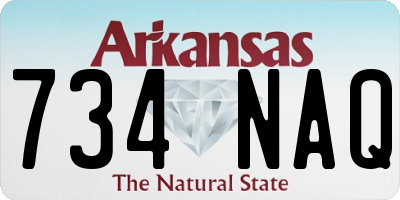 AR license plate 734NAQ