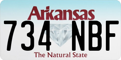 AR license plate 734NBF