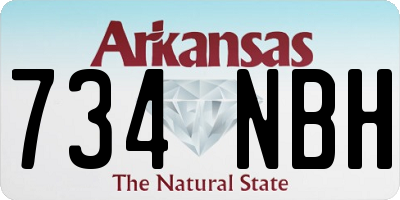 AR license plate 734NBH