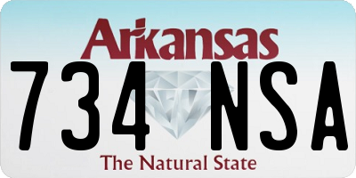 AR license plate 734NSA