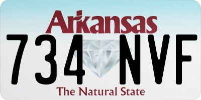 AR license plate 734NVF