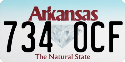 AR license plate 734OCF