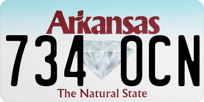 AR license plate 734OCN
