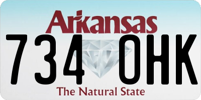 AR license plate 734OHK