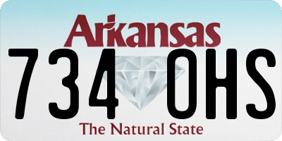 AR license plate 734OHS