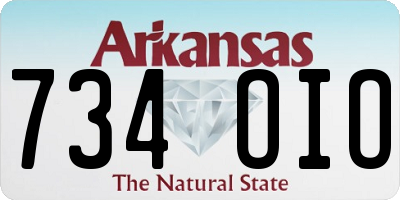 AR license plate 734OIO