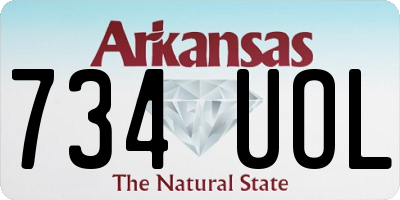 AR license plate 734UOL