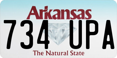 AR license plate 734UPA