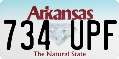 AR license plate 734UPF