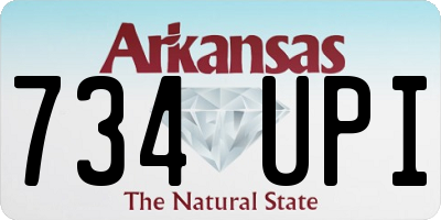 AR license plate 734UPI