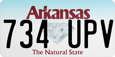 AR license plate 734UPV